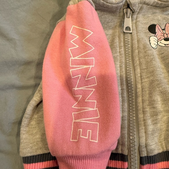 Disney Gray and Pink Kids Hoodie with Character Print - Picture 5 of 7